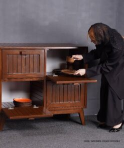 کنسول و گنجه چوبی چهار کمد مدل راسان