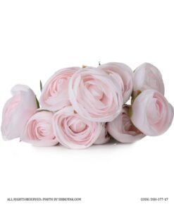 دسته گل مصنوعی رز صورتی هلندی مدل 377-10