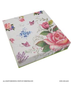 ست قاشق غذاخوری طرح گلگلی صورتی شش عددی