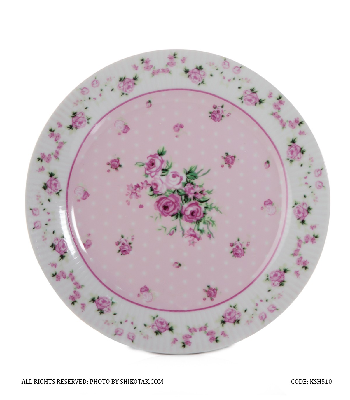 بشقاب میوه خوری آنجل صورتی