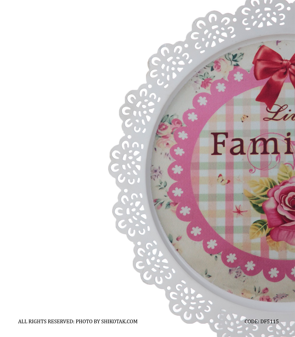 سینی فلزی طرح ایکیا مدل ROSE GARDEN