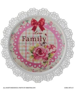 سینی فلزی طرح ایکیا مدل ROSE GARDEN