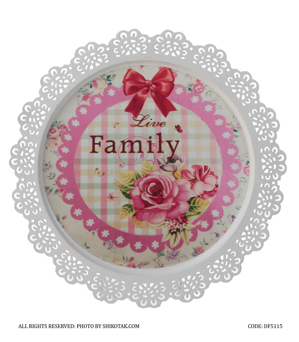 سینی فلزی طرح ایکیا مدل ROSE GARDEN