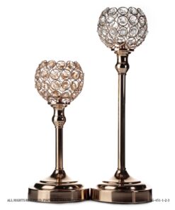 جاشمعی طلایی دو عددی طرح دیاموند