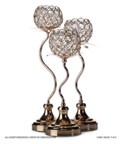 جاشمعی طلایی گلبرگ دار