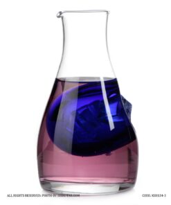 تنگ  نوشیدنی شیشه ای با مخزن یخ رنگی