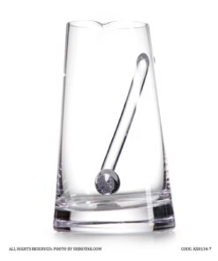 سس خوری شیشه ای دسته منحنی متوسط