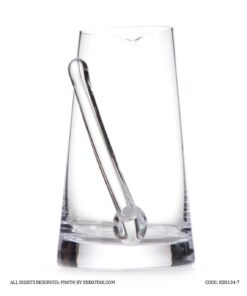 سس خوری شیشه ای دسته منحنی متوسط