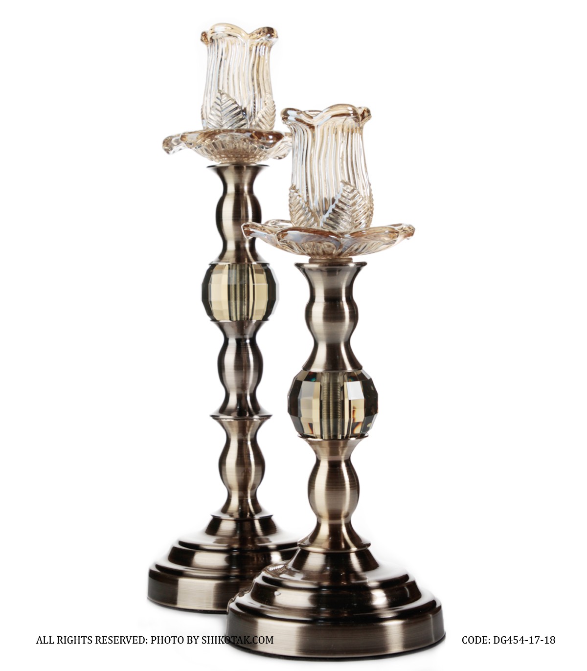 جاشمعی لاله عباسی پایه برنز