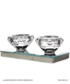 جاشمعی کریستالی تخت دو تایی مدل Sheri