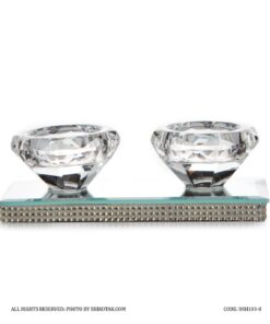 جاشمعی کریستالی تخت دو تایی مدل Sheri