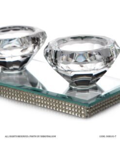 جاشمعی کریستالی تخت سه تایی مدل Sheri