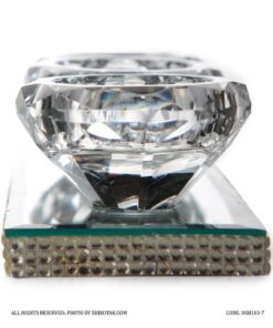 جاشمعی کریستالی تخت سه تایی مدل Sheri