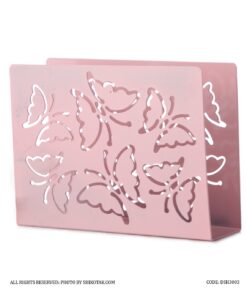 جا دستمال رومیزی فلزی طرح پروانه