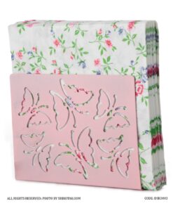 جا دستمال رومیزی فلزی طرح پروانه