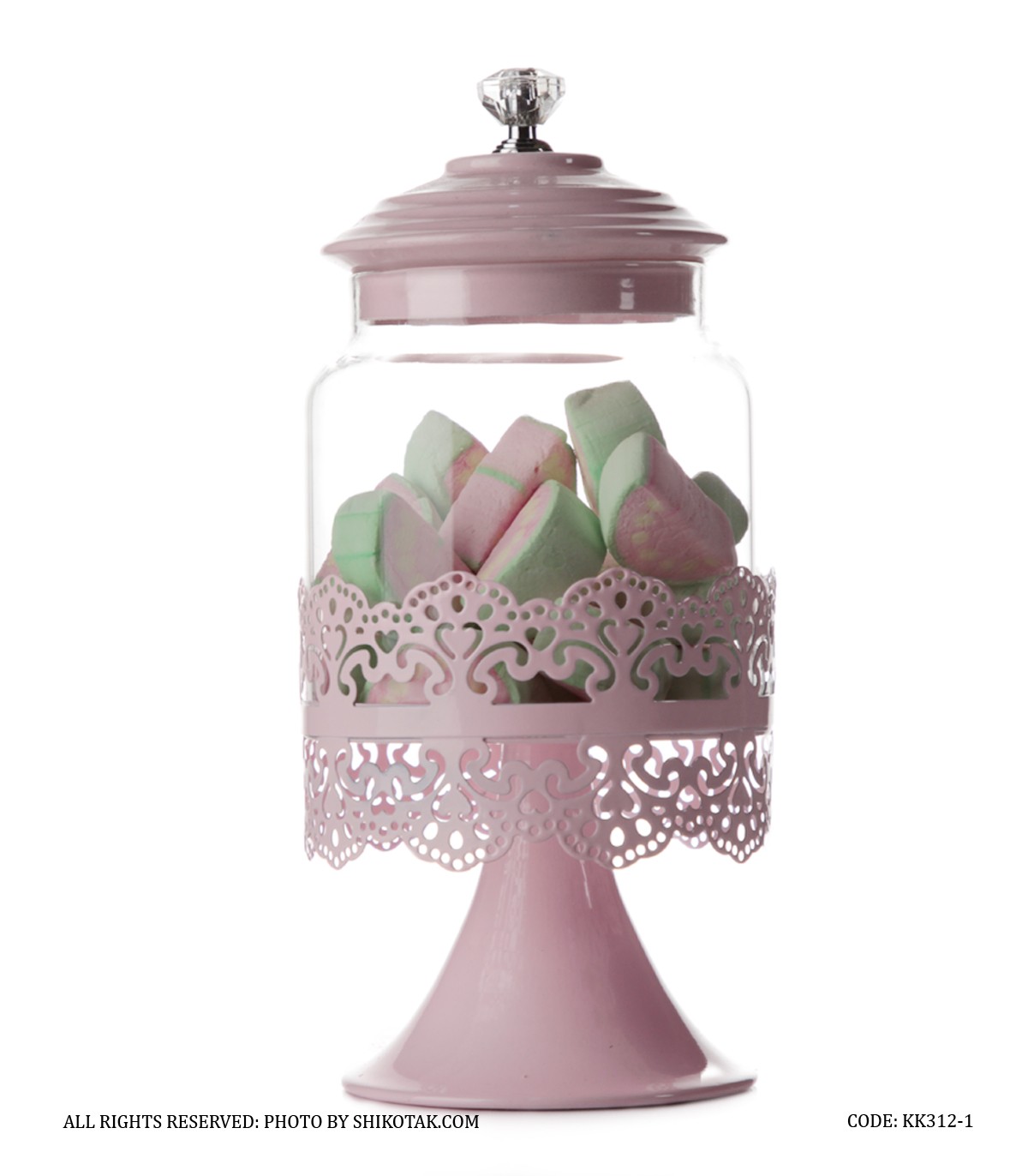 کندی باکس شیشه ای پایه دار طرح کاتسیا