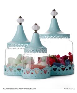 ست سه کندی باکس شیشه ای مدل تاج محل