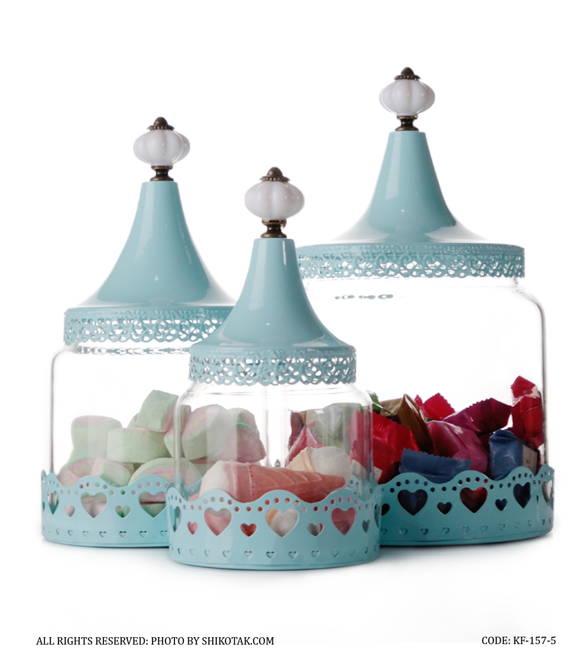 ست سه کندی باکس شیشه ای مدل تاج محل