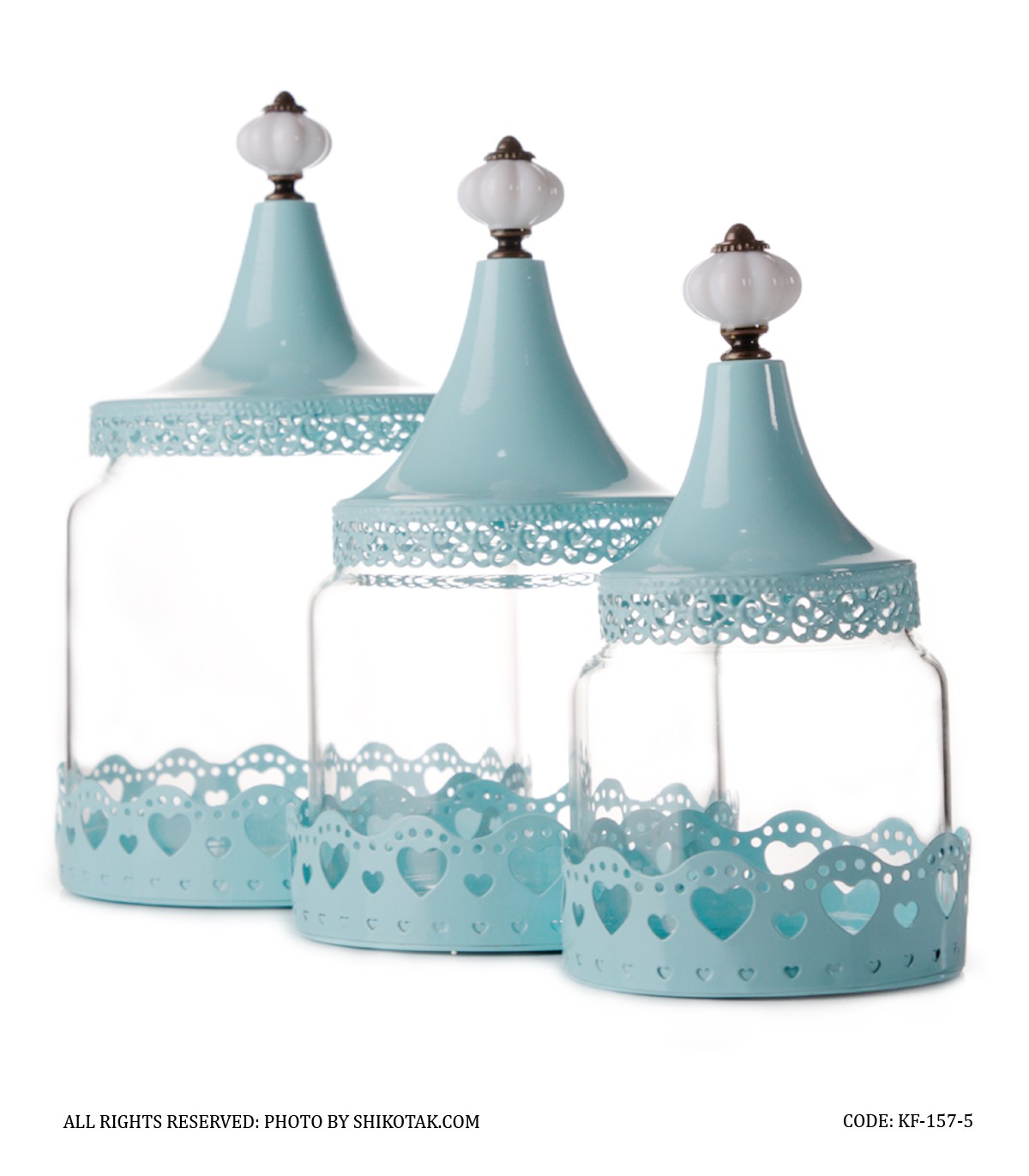 ست سه کندی باکس شیشه ای مدل تاج محل