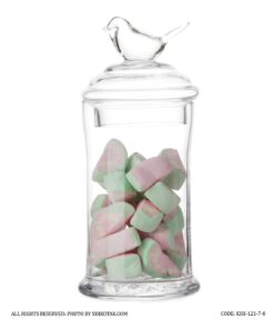 کندی باکس بلوری استوانه ای با در پرنده ای