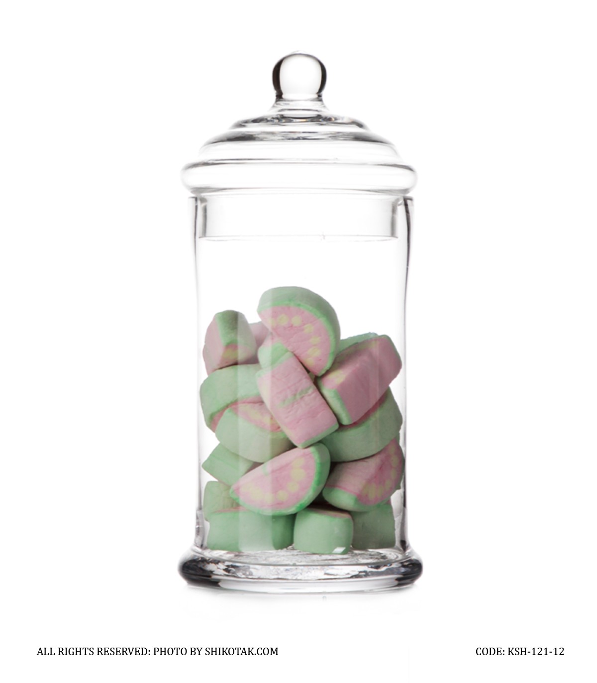 کندی باکس بلوری استوانه ای در گرد