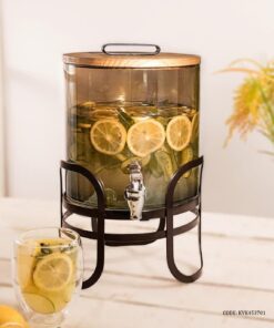 کلمن شیشه شامپاینی 5.5  لیتری استنددار مدل ترنم