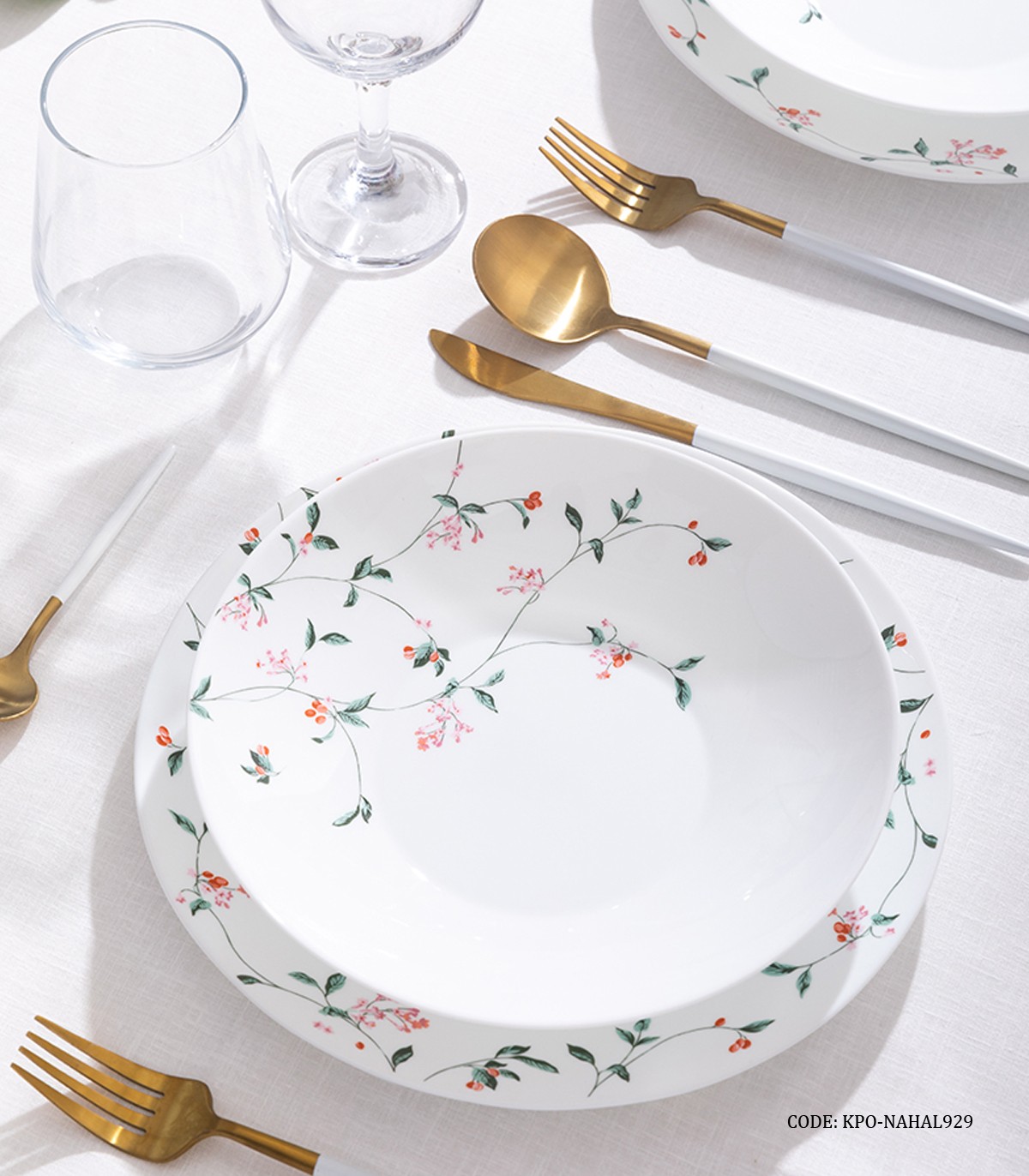 سرویس غذاخوری آرکوپال گرد 28 پارچه طرح نهال