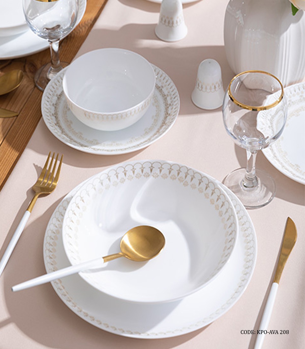 سرویس آرکوپال مجلسی گرد 6 نفره طرح آوا