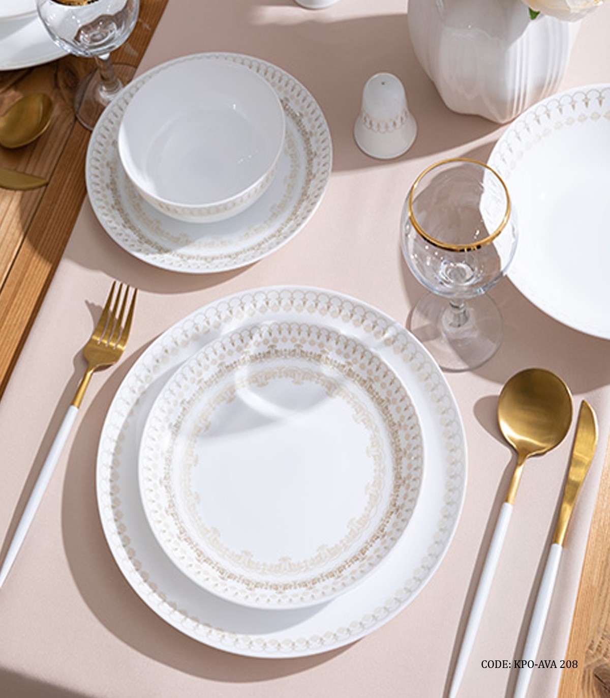 سرویس آرکوپال مجلسی گرد 6 نفره طرح آوا