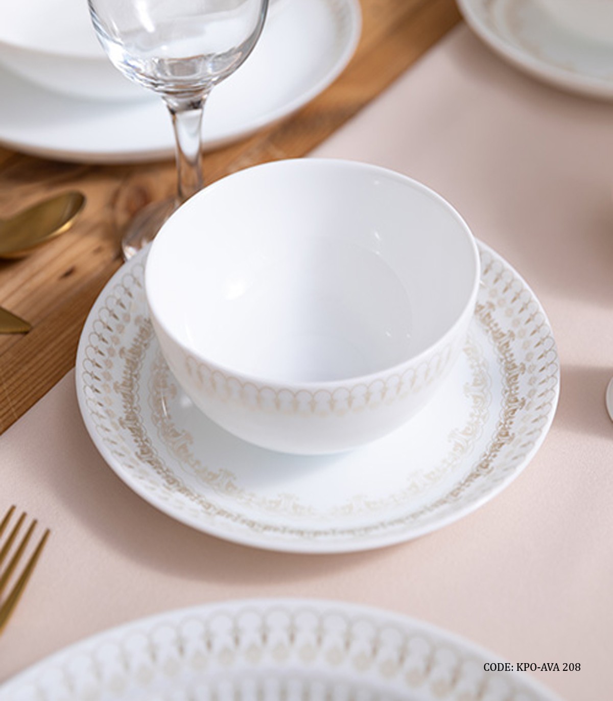 سرویس آرکوپال مجلسی گرد 6 نفره طرح آوا