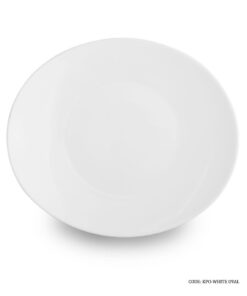 سرویس غذاخوری آرکوپال سفید بیضی ساده 28 پارچه