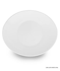 سرویس غذاخوری آرکوپال سفید بیضی ساده 28 پارچه