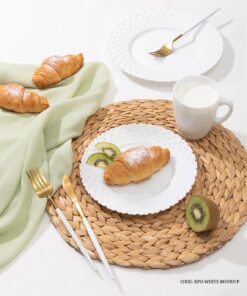 سرویس  آرکوپال گرد 6 نفره گرد سفید 28 پارچه