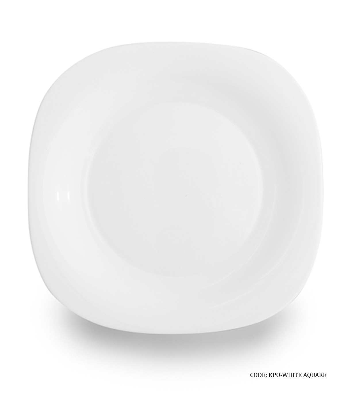 سرویس آرکوپال مربع 6 نفره 28 پارچه سفید ساده