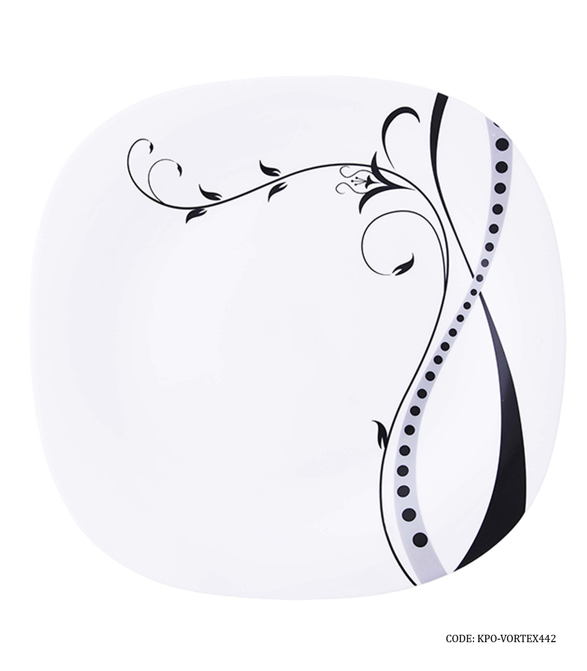 سرویس غذاخوری آرکوپال مربع 28 پارچه طرح وورتکس