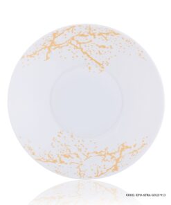 سرویس آرکوپال گرد 28 پارچه 6 نفره طرح آترا طلایی