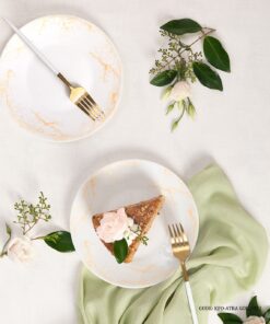 سرویس  آرکوپال گرد 28 پارچه 6 نفره طرح آترا طلایی