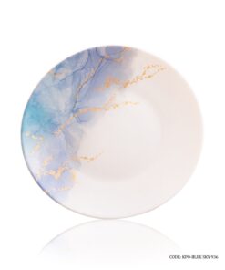 سرویس آرکوپال پذیرایی گرد 28 پارچه طرح اسکای آبی