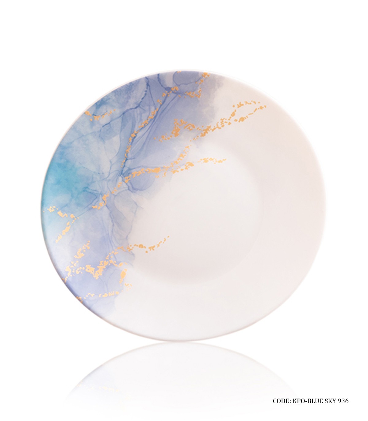 سرویس آرکوپال پذیرایی گرد 28 پارچه طرح اسکای آبی