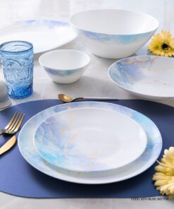 سرویس آرکوپال پذیرایی گرد 28 پارچه طرح اسکای آبی