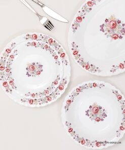 سرویس  غذاخوری آرکوپال گرد 6 نفره 28 پارچه طرح دنیز