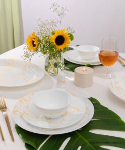 سرویس پذیرایی آرکوپال گرد 6 نفره ماریل طلایی