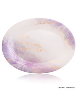 سرویس آرکوپال گرد 6 نفره 28 پارچه طرح اسکای صورتی