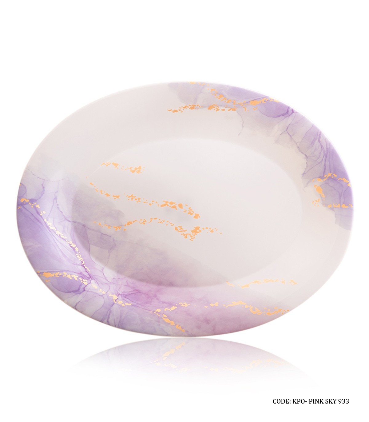 سرویس آرکوپال گرد 6 نفره 28 پارچه طرح اسکای صورتی