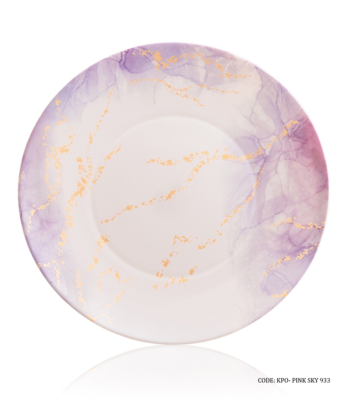 سرویس آرکوپال گرد 6 نفره 28 پارچه طرح اسکای صورتی