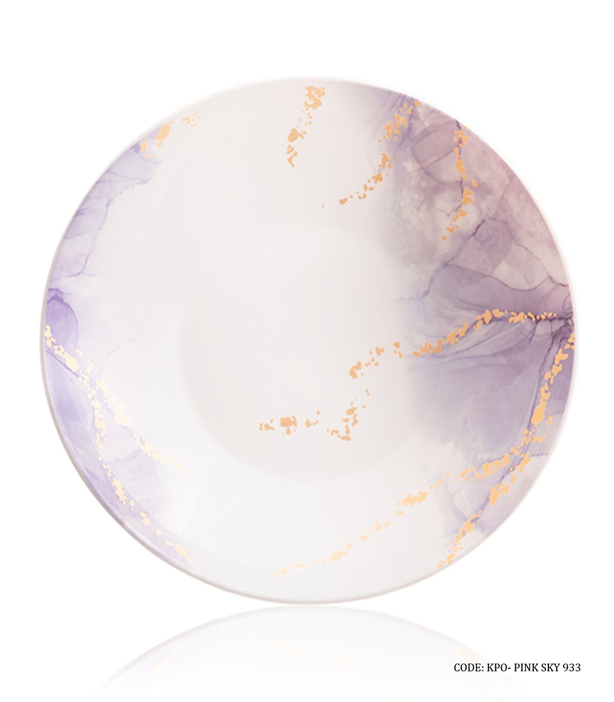 سرویس آرکوپال گرد 6 نفره 28 پارچه طرح اسکای صورتی