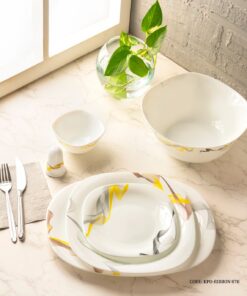 سرویس آرکوپال مربع 28 پارچه  6 نفره طرح ریبون