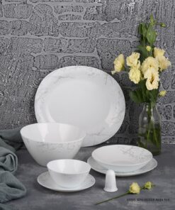 سرویس آرکوپال مربعی 28 پارچه طرح آترا نقره ای