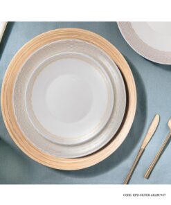 سرویس آرکوپال گرد 6 نفره 28 پارچه طرح نقره آرام