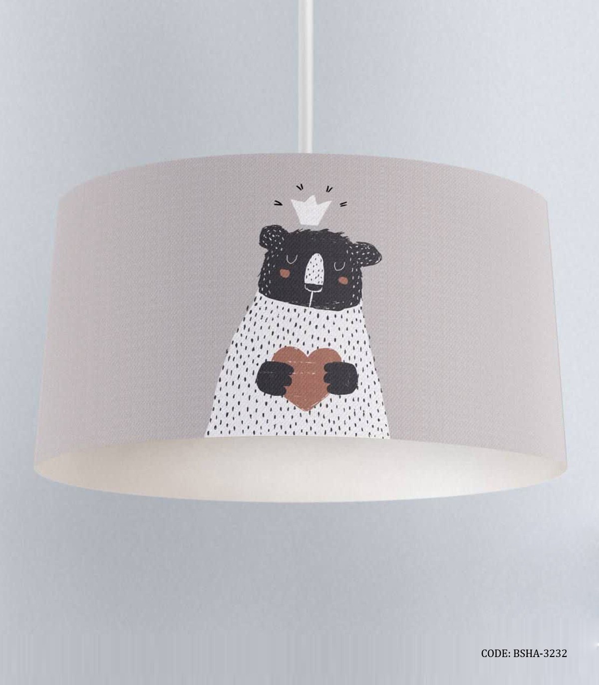 لوستر اتاق کودک دخترانه و پسرانه طرح خرس مدل I Love you Beary Much